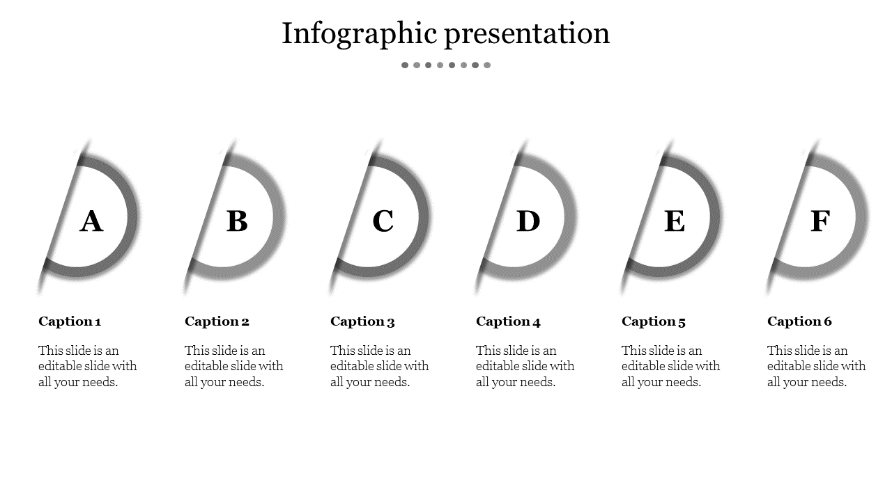 Free - Awesome Infographic Presentation In Grey Color Slide